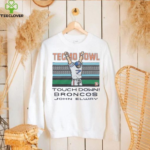 Tecmo Bowl Broncos John Elway Retro Denver Broncos Video Game T Shirt