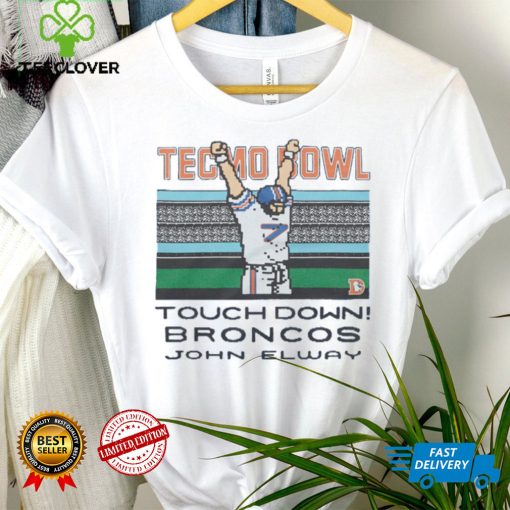 Tecmo Bowl Broncos John Elway Retro Denver Broncos Video Game T Shirt