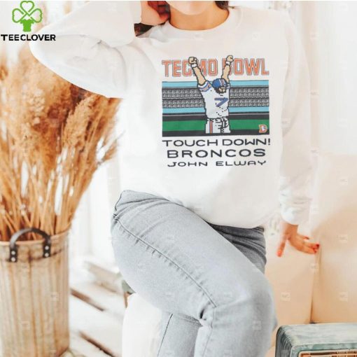 Tecmo Bowl Broncos John Elway Retro Denver Broncos Video Game T Shirt