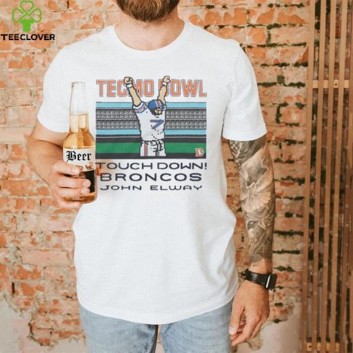 Tecmo Bowl Broncos John Elway Retro Denver Broncos Video Game T Shirt