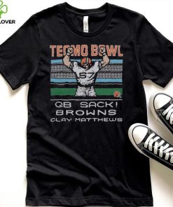 Tecmo Bowl Clay Matthews Retro Cleveland T Shirt