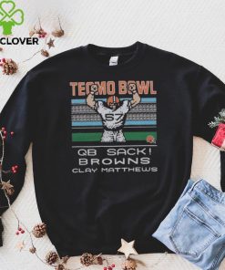 Tecmo Bowl Clay Matthews Retro Cleveland T Shirt