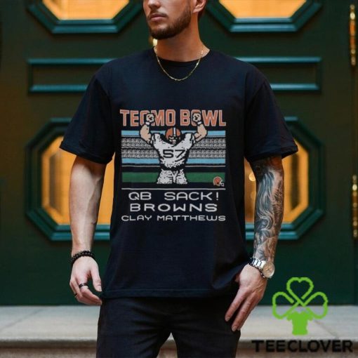 Tecmo Bowl QB Sack Cleveland Browns Clay Matthews Shirt