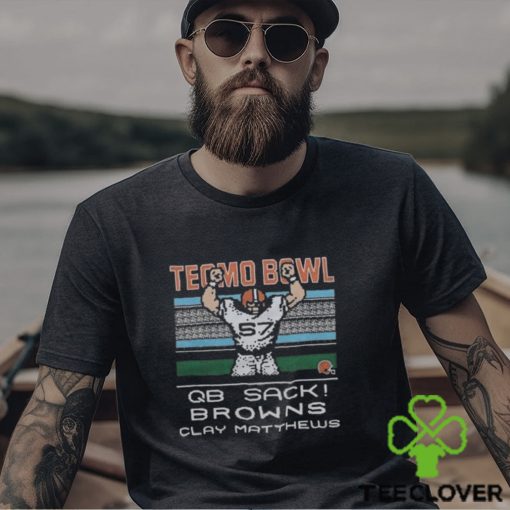 Tecmo Bowl QB Sack Cleveland Browns Clay Matthews Shirt