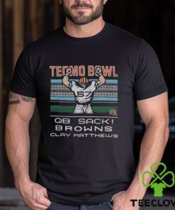 Tecmo Bowl QB Sack Cleveland Browns Clay Matthews Shirt