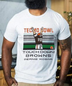 Tecmo Bowl Touchdown Cleveland Browns Bernie Kosar pixel hoodie, sweater, longsleeve, shirt v-neck, t-shirt