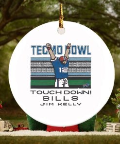 Tecmo Bowl touchdown Bills Jim Kelly ornament