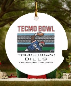 Tecmo Bowl touchdown Bills Thurman Thomas ornament