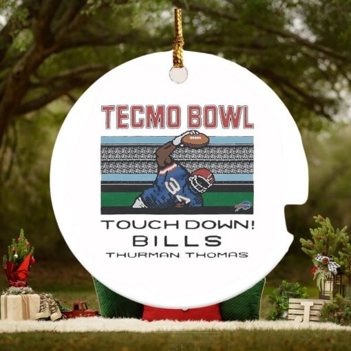 Tecmo Bowl touchdown Bills Thurman Thomas ornament