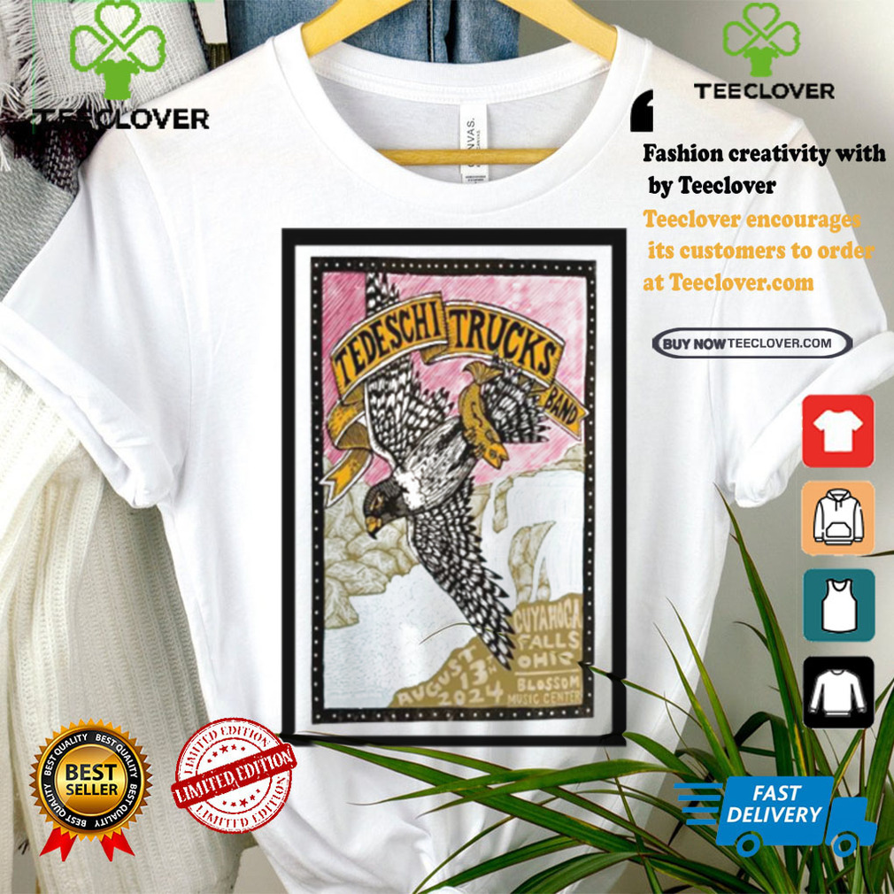 Tedeschi trucks band on aug 13 2024 at blossom music center show poster shirt Tedeschi trucks band on aug 13 2024 at blossom music center show poster shirt