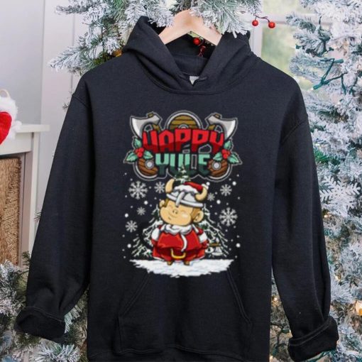 Tee hoodie, sweater, longsleeve, shirt v-neck, t-shirt happy yule viking christmas