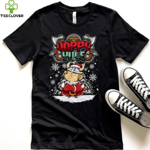 Tee hoodie, sweater, longsleeve, shirt v-neck, t-shirt happy yule viking christmas