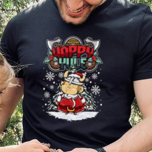 Tee hoodie, sweater, longsleeve, shirt v-neck, t-shirt happy yule viking christmas