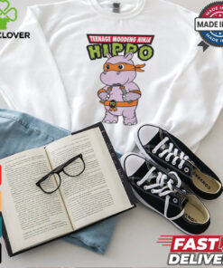 Teenage Moodeng Ninja Hippo t shirt 1 Teenage Moodeng Ninja Hippo t shirt