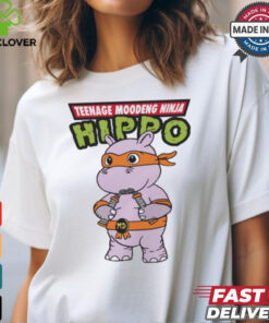 Teenage Moodeng Ninja Hippo t shirt 2 Teenage Moodeng Ninja Hippo t shirt