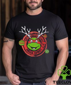 Teenage Mutant Ninja Turtles Raphael Ninja Spirit Mens Christmas Black T Shirt