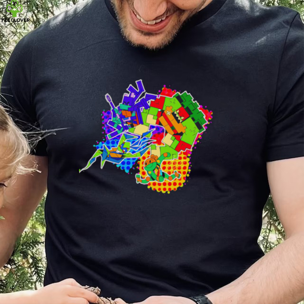 Teenage Mutant Ninja Turtles art colorful shirt
