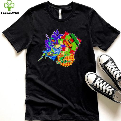 Teenage Mutant Ninja Turtles art colorful shirt