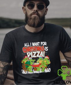 Teenage mutant ninja turtles pizza for christmas t shirt t shirt