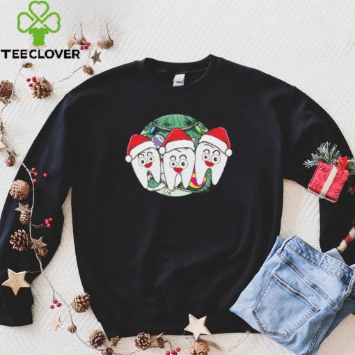 Teeth Santa Hat Chrismas Xcool Giftmas Dental Assistant Hygienist Meaningful Gif Shirt