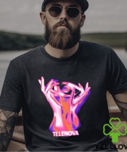 Telenova Hands Logo Black Mineral Wash Long Sleeves T Shirt