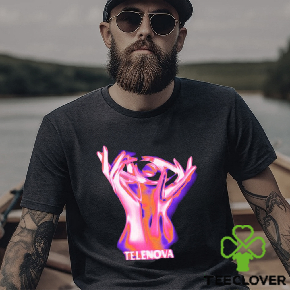 Telenova Hands Logo Black Mineral Wash Long Sleeves T Shirt Telenova Hands Logo Black Mineral Wash Long Sleeves T Shirt