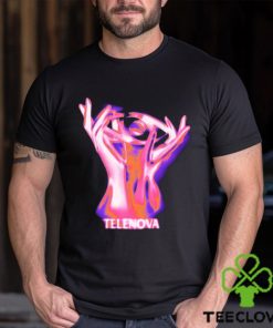 Telenova Hands Logo Black Mineral Wash Long Sleeves T Shirt