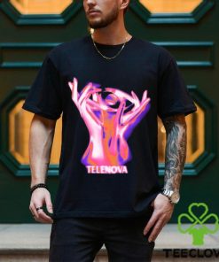 Telenova Hands Logo Black Mineral Wash Long Sleeves T Shirt