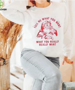 Tell Me What You Want Funny Christmas Santa Xmas Gifts Shirt