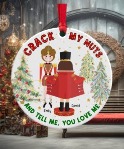 Tell Me, You Love Me Personalized Ornament – Ceramic Circle Ornament Gift For Him Gift For Her Christmas Gift Couple Ornament 03qhqn290823