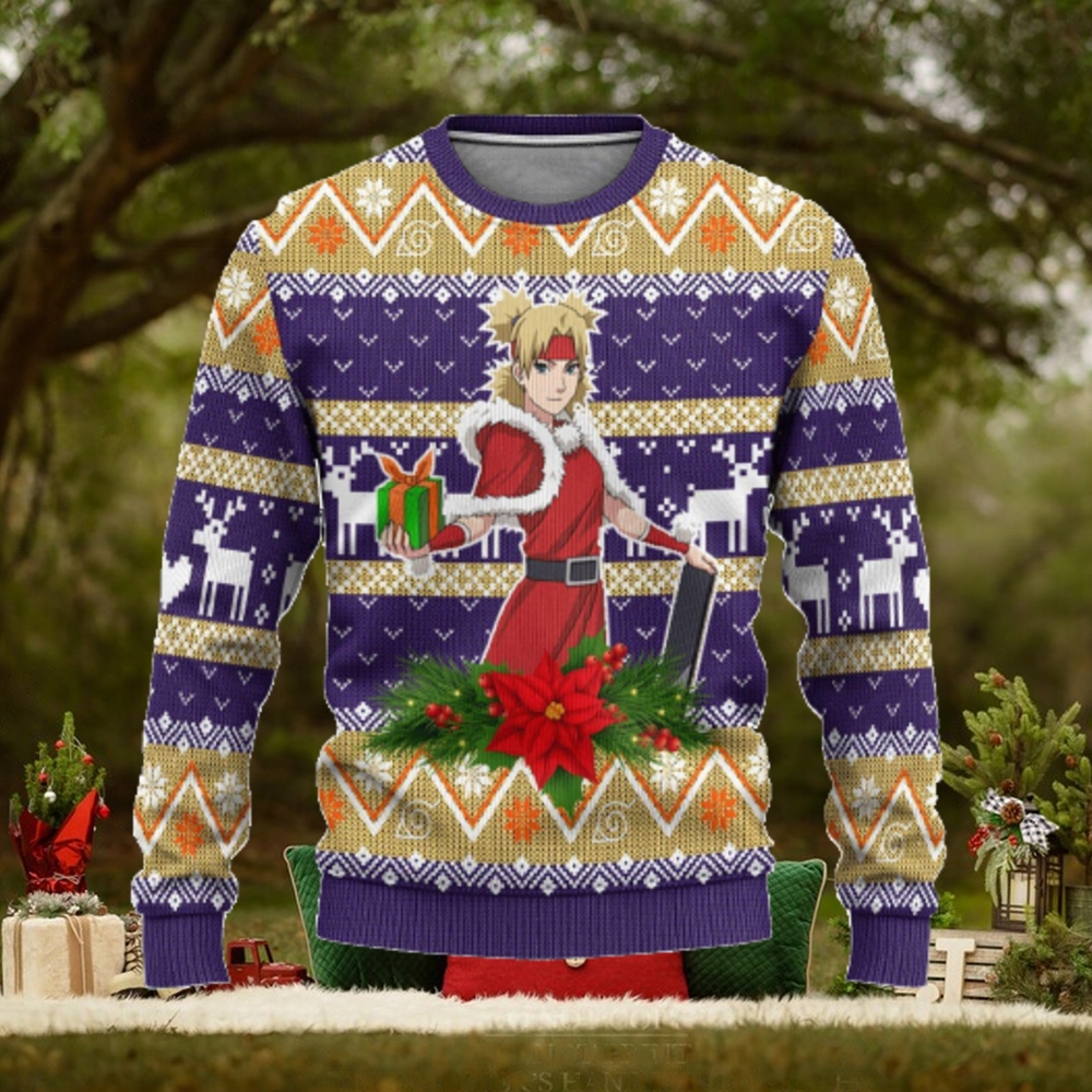 Temari Custom Naruto Anime Xmas Ugly Christmas Sweater Gift For Men Women Temari Custom Naruto Anime Xmas Ugly Christmas Sweater Gift For Men Women