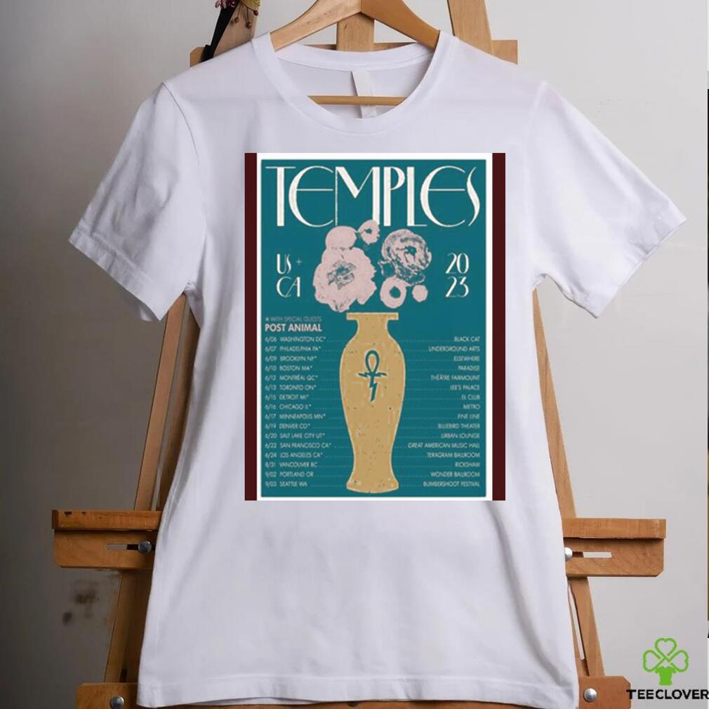 Temples Usa & Canada Exotico Tour 2023 Poster shirt Temples Usa & Canada Exotico Tour 2023 Poster shirt