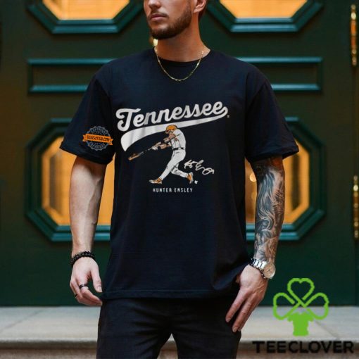 Tennessee Baseball Hunter Ensley Slugger Swing signature t shirt