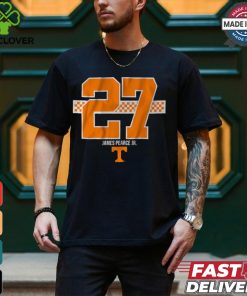 Tennessee Football James Pearce Jr. 27 Stripe Shirt