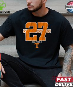 Tennessee Football James Pearce Jr. 27 Stripe Shirt