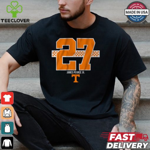 Tennessee Football James Pearce Jr. 27 Stripe Shirt