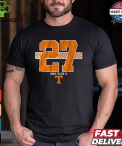 Tennessee Football James Pearce Jr. 27 Stripe Shirt