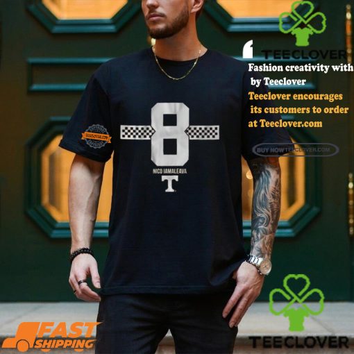 Tennessee Football Nico Iamaleava #8 Stripe t shirt