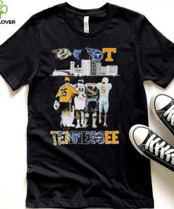 Tennessee Four Team Players City signatures 2023 Shirt