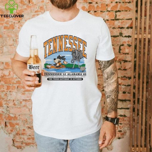 Tennessee SS Smonkey Beat Alabama Elephant 52 49 The Third Saturday In October shirt