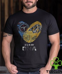 Tennessee Titans And Nashville Predators Heart It’s In My DNA 2023 hoodie, sweater, longsleeve, shirt v-neck, t-shirt