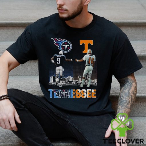 Tennessee Titans And Volunteers City Champion Signatures 2023 Shirt