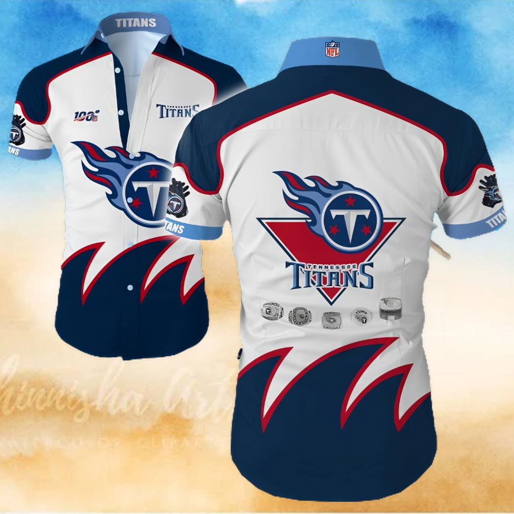 Tennessee Titans Big Logo Hawaiian Summer Beach Shirt Full Print
