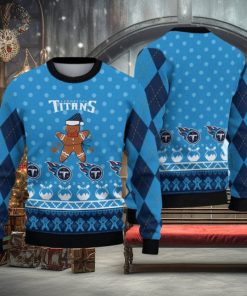 Tennessee Titans Christmas Gingerbread Man Limited Edition Ugly Sweater