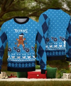 Tennessee Titans Christmas Gingerbread Man Limited Edition Ugly Sweater