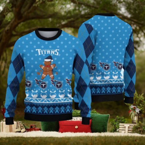 Tennessee Titans Christmas Gingerbread Man Limited Edition Ugly Sweater
