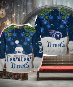 Tennessee Titans Christmas Santa Ugly Sweater For Fans AOP Gift Holidays