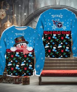 Tennessee Titans Christmas Snowman Frostbite Sweater Best For Men And Women Gift