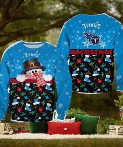 Tennessee Titans Christmas Snowman Frostbite Sweater Best For Men And Women Gift