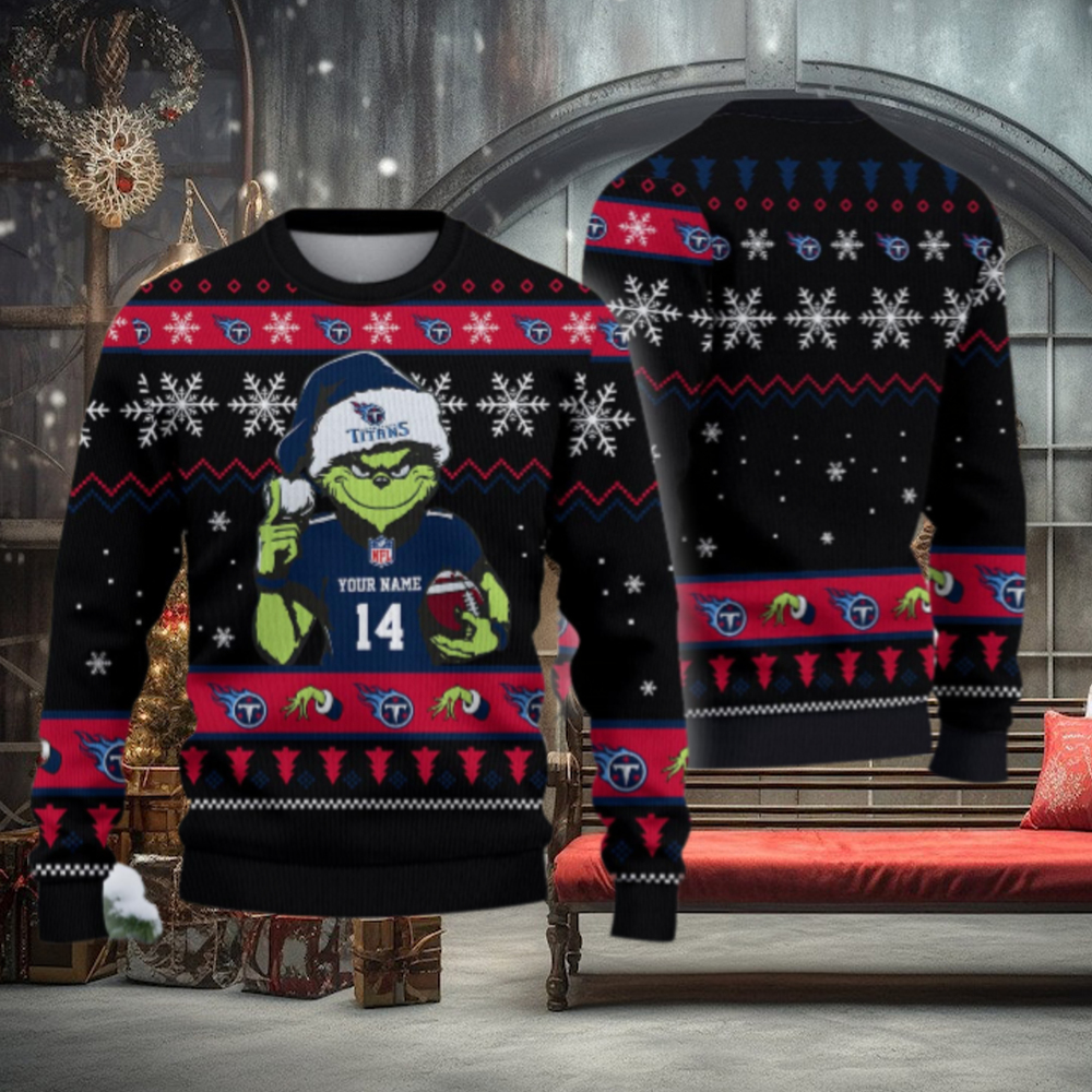 Tennessee Titans Custom Chrismas Ugly Sweater Tennessee Titans Custom Chrismas Ugly Sweater